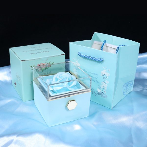 Rotating Soap Flower Rose Gift Box - Image 2