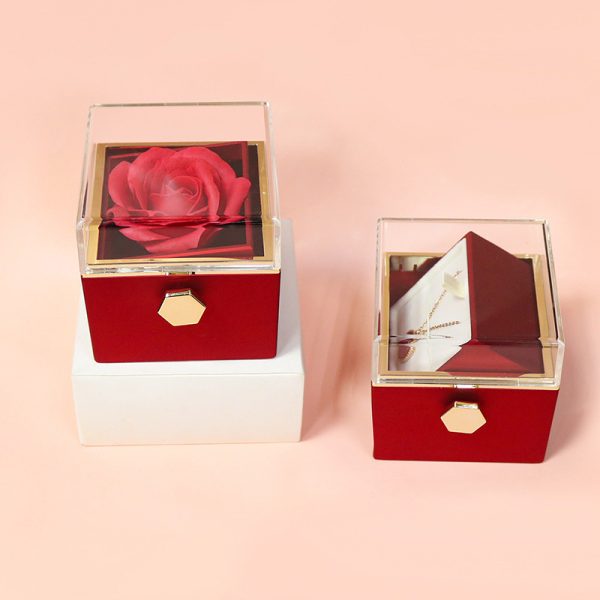 Rotating Soap Flower Rose Gift Box - Image 7