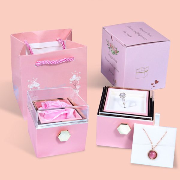Rotating Soap Flower Rose Gift Box - Image 5