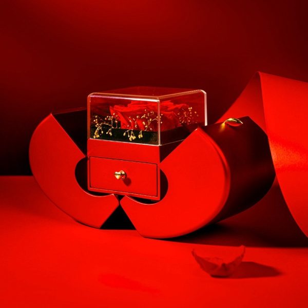 Red Apple Fashion Jewelry Box - Image 4