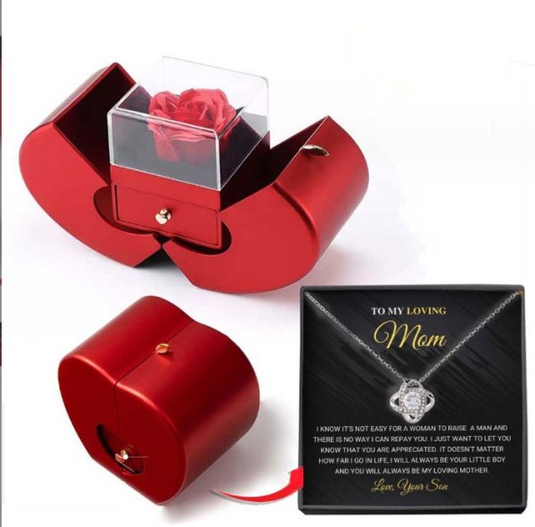 Red Apple Fashion Jewelry Box - Image 2