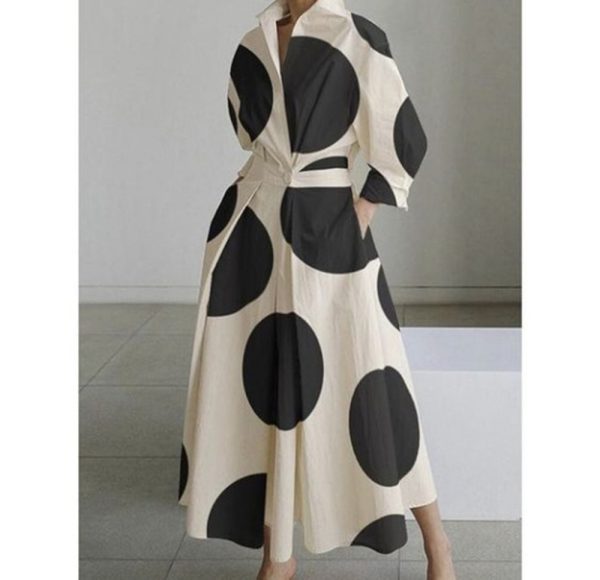 Elastic Waist Long-sleeve Blouse - Image 10