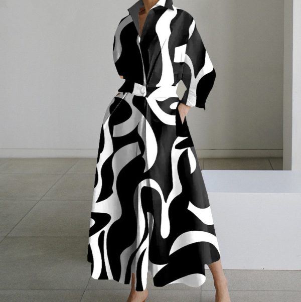 Elastic Waist Long-sleeve Blouse - Image 9
