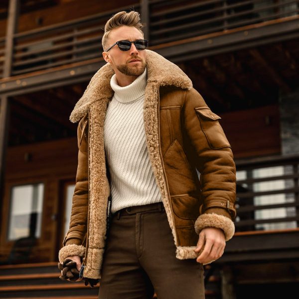 Mens Military Fleece Warm Jackets - Image 9
