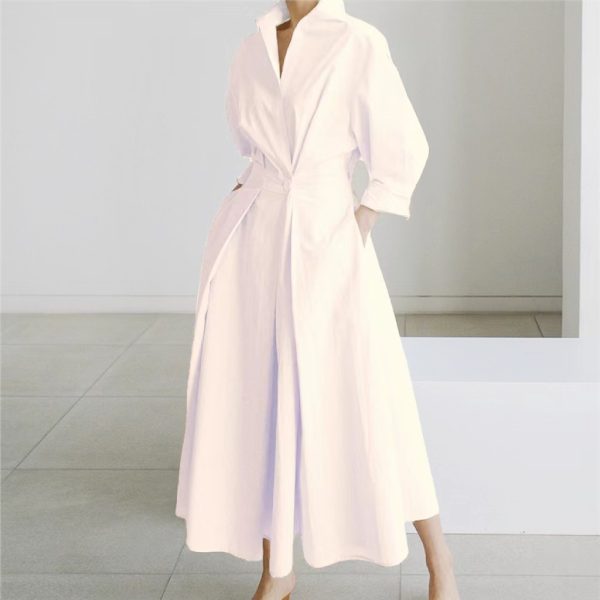 Elastic Waist Long-sleeve Blouse - Image 3