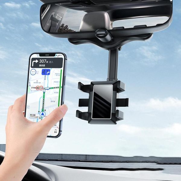 Multifunctional 360 Rear View Mirror Phone Holder - Image 10