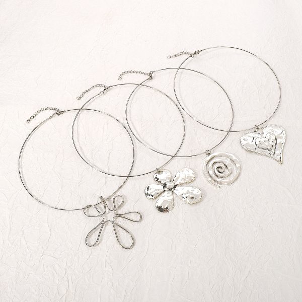 Personality Geometry Flower Necklace - Image 2