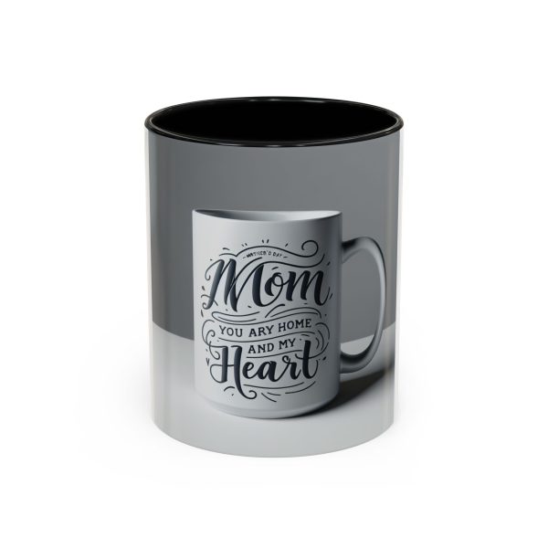 Mom Heart Accent Coffee Mug | 11oz & 15oz | Perfect Gift for Mother's Day